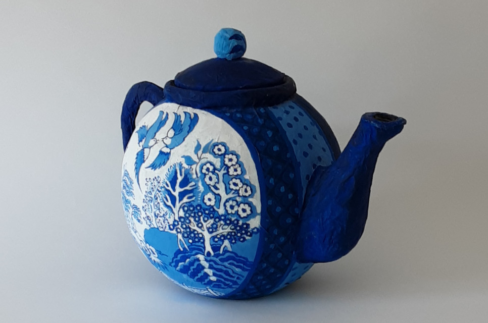 41. First ever teapot willow pattern 2010